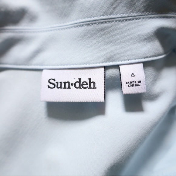 NWT Aritzia Sunday Best Alice Cropped Polo T-Shirt Fluid Blue Size 6 - Picture 10 of 13